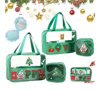 2026 New Christmas Mini Zippered Pouch, Christmas Preppy Patch Makeup Bags, 2026 New Mini Christma Makeup Bag, Large Capacity Waterproof Minis Xmas Pouches, for Trips & Daily Storage (Mix)