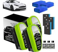 2026 New Clear Vision Car Glass Cleaner, 150ml gl170 pro Windscreen Cleaner, Automotive Oil Film Cleaning Brush for Windscreen, Glass Oil Film Remover, for Glass Board Windshield Remove Stain (3PCS)