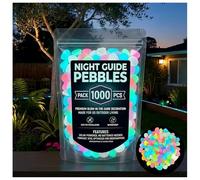2026 New Colorful Glow-in-the-Dark Garden Stones - Glowing Pebbles for Garden, Pathway, Fish Tank & Outdoor Decor, Safe & Reusable Night Guide (Multicolor,1000)