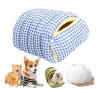 2026 New Cozy Monster Cat Bed, Thickened and Warm Enclosed Pet Bed, Cave Style Cozy Hideaway with Removable Washable Cover & Anti-Slip Base for Cats Small Dog (D, S)