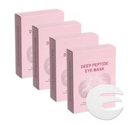 2026 New Deep Peptide Collagen Eye Mask, Three-Piece Design Full Eye Coverage Under Eye Patches, Deep Hydrating Firming Glowing Hydrogel Eye Pads for Dark Circles Puffy Eyes Lines (4 BOX / 20 PAIR)