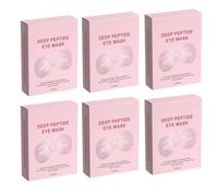 2026 New Deep Peptide Collagen Eye Mask, Three-Piece Design Full Eye Coverage Under Eye Patches, Deep Hydrating Firming Glowing Hydrogel Eye Pads for Dark Circles Puffy Eyes Lines (6 BOX / 30 PAIR)