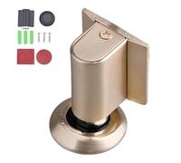 2026 New Door Wedge Stopper, Magnetic Doors Stoppers for Bottom of Door, No Drill Invisible Doorstops for Inside Doors, Duty Catch Holder, Dual Magnetic Design, Strong Suction (Gold)
