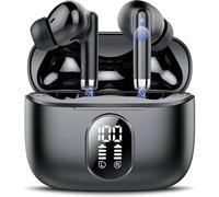 2026 New Écouteurs Bluetooth, QXQ Ecouteurs Bluetooth 5.4 sans Fil avec HiFi Stéréo, 40H Oreillette Bluetooth ENC Réduction Antibruit Mic Casque Bluetooth, Ecouteur sans Fil pour Android iOS, Noir Pur