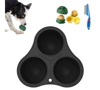 2026 New Futterball Hund, Leckerball Hunde Befüllbar, Robust Snackball Hund, Kann Nachgefüllt Werden, Spülmaschinenfest, Leicht Zu Befüllen, Leicht Zu Reinigen (Gelb (Kariert))