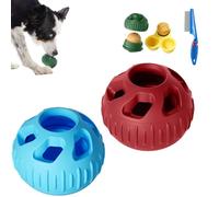 2026 New Futterball Hund, Leckerball Hunde Befüllbar, Robust Snackball Hund, Kann Nachgefüllt Werden, Spülmaschinenfest, Leicht Zu Befüllen, Leicht Zu Reinigen, Und Mundhygiene Fördernd (2PCS-A)