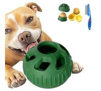 2026 New Futterball Hund, Leckerball Hunde Befüllbar, Robust Snackball Hund, Kann Nachgefüllt Werden, Spülmaschinenfest, Leicht Zu Befüllen, Leicht Zu Reinigen, Und Mundhygiene Fördernd (Grün)