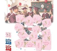 2026 New Graduation Explosion Gift Box,Funny DIY Graduation Pop Up Money Box,Graduations Surprise Pop Up Gifts Boxes for Grad,Birthday Anniversary Valentine Proposal Gift (Pink, 6pcs)