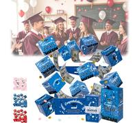 2026 New Graduation Explosion Gift Box,Funny DIY Graduation Pop Up Money Box,Graduations Surprise Pop Up Gifts Boxes for Grad,Birthday Anniversary Valentine Proposal Gift (Blue, 6pcs)