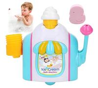 2026 New Ice Cream Bath Toy, Funny Bath Ice Cream Foam Maker, ICES Cream Maker Toy for Kids, Novelty Kids Baths Bubble Machine with ICES Creams Cones, for 3+ Year Old Boys Girls Gift (Colored)