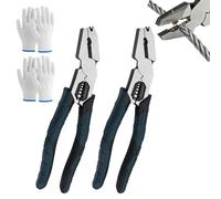 2026 New Industrial-Grade Multi-Function Cutting Pliers | Wire Cutter, Nail Puller & Wire Stripper for Electricians & Home Repair (2pcs)
