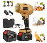 2026 New Le Souffleur sans Fil Ultra-Puissant, Souffleur Haute Puissance Multifonction, Power Blower Manuel Silencieux, 200 Km/H De Débit d'air Puissant pour Jardin, Voiture, Terrasse Et (C,15 Piles)