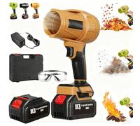 2026 New Le Souffleur sans Fil Ultra-Puissant, Souffleur Haute Puissance Multifonction, Power Blower Manuel Silencieux, 200 Km/H De Débit d'air Puissant pour Jardin, Voiture, Terrasse Et (C,10 Piles)