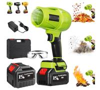 2026 New Le Souffleur sans Fil Ultra-Puissant, Souffleur Haute Puissance Multifonction, Power Blower Manuel Silencieux, 200 Km/H De Débit d'air Puissant pour Jardin, Voiture, Terrasse Et (A,15 Piles)