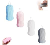 2026 New Magic Exfoliating Bath Sponge 3D Super Soft Exfoliating Bath Sponge Skin Friendly and Reusable for Adults Women and Men (4PCS)