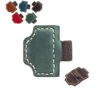 2026 New Magnetic Leather Pen Holder Bookmark, Personalized Bookmarks, Customized Gifts for Readers (Green,O)