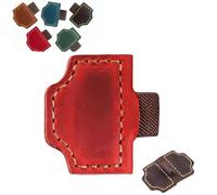 2026 New Magnetic Leather Pen Holder Bookmark, Personalized Bookmarks, Customized Gifts for Readers (Red,A)