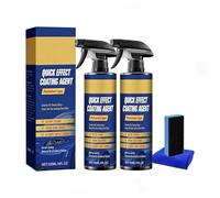 2026 New Multifunctional Car Coating Spray, 120ml Quick Effect Ceramic Wax & Waterless Wash, Hydrophobic Scratch Repair Paint Protection for Automotive Detailing (2pc)