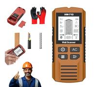 2026 New Multifunctional Handheld Metal & Wall Detector, 6-in-1 Multi-Function Handheld HD LCD Display Wall Metal Detector, Stud Finder Wall Scanner for Detecting Metal, Woods, Cables (Yellow)