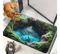 2026 New Optical Illusion Rug, 3D Rugs Illusion, Rug That Looks Like A Hole for Indoor and Outdoor Entrance, Startled Cats and Dogs, They Backed Away(H,40 * 60cm)