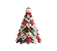 2026 New Quilted Christmas Tree Kit, 3D Fabric Patchwork Sewing Kit | Complete Fabric Craft Supplies, Tabletop Holiday Decor, Gift for Quilting & Craft Lovers(ColorB)