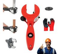 2026 New Ratcheting Tubing Cutter, Ratchet Pipe Cutters, 8-29mm 2 in 1 Ratcheting Screwdriver Set for One-Hand Fast Cutting in Tight Spaces, Cuts PVC, Copper, Stainless Steel Pipes (Red)