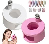 2026 New Rotating Cat Eye Magnet, Rotating Cat's Eye Magnet, Beginner Friendly Nail Tool with Uniform Magnetic Force and Excellent Light Absorption, Creating Wide Cat Eyes Effect (Mix)