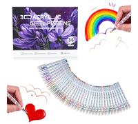 2026 New Scented Lava Gel Pen Set, 3D Acrylic Gel Pens,10-Pack (Multi-color) - 0.5mm Colored Gel Pens Infused with Scen, For Doodle, Drawing, DIY Projects, Crafts Art (36)