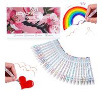 2026 New Scented Lava Gel Pen Set, 3D Acrylic Gel Pens,10-Pack (Multi-color) - 0.5mm Colored Gel Pens Infused with Scen, For Doodle, Drawing, DIY Projects, Crafts Art (24)