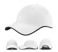 2026 New Seamless Packable Lightweight Sports Baseball Cap, Ultra-Breathable & Quick-Dry Hat for Golf Tennis Travel (White)