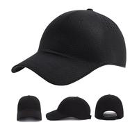 2026 New Seamless Packable Lightweight Sports Baseball Cap, Ultra-Breathable & Quick-Dry Hat for Golf Tennis Travel (Black)