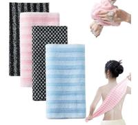 2026 New Serviette De Douche Exfoliante,Exfoliating Shower Towel For Men And Women Long Washcloth Back Body Scrubber For Smooth Skin,Travel Friendly,Quick Drying Durable And Gentle