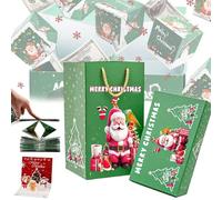 2026 New Surprise Gift Box Explosion,Folding Bouncing Red Envelope Gift with Pop-Up Cash Boxes,Creative Explosion Money Box with Confetti for Christmas Birthday Valentine (Green-D,10 Boxes)