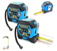 2026 New the Almighty Ruler, Multifunctional Almighty Ruler 3 in 1 Infrared Laser Tape, Digital Tape Measure for Measuring Distance, Area, Volume & Pythagorean Theorem(Blue+Blue,40M)