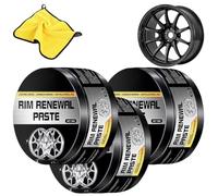 2026 New Wheel Care & Restoration Paste, Car Wheel Scratch Repair Paste for Rims and Tires, Scratch Remover and Restoration Coating for Cars, Trucks and Motorcycles (3Pcs)