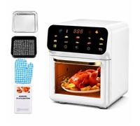 2026 nouveau air friteuse maison multifonction grande capacité four électrique écran tactile vidéo friteuse éle,Blanc