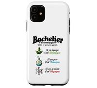 2026 Nouveau Bachelier étudiant Mention Physique Chimie Bio Coque pour iPhone 11