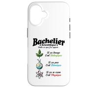 2026 Nouveau Bachelier étudiant Mention Physique Chimie Bio Coque pour iPhone 16