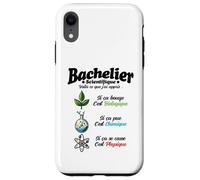 2026 Nouveau Bachelier étudiant Mention Physique Chimie Bio Coque pour iPhone XR