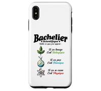 2026 Nouveau Bachelier étudiant Mention Physique Chimie Bio Coque pour iPhone XS Max