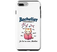 2026 Nouveau Bachelier Mention Homme Science Chaton Molécule Coque pour iPhone 7 Plus/8 Plus
