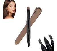 2026 Nouveau bâton de levage de style de sourcils, crayon à sourcils imperméable et sans bavures pour femmes, bâton à sourcils facile 2 en 1, arrêtez de sauter les, aspect naturel (Medium Brown)