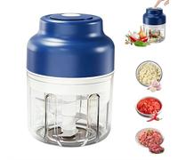 2026 Nouveau chopper d'ail électrique, Mini chopper de légumes portable, Mise à niveau électrique Mini choppers d'ail Set, USB rechargeable, pour mashing oignon, Chili, Gingembre