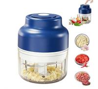 2026 Nouveau chopper d'ail électrique, Mini chopper de légumes portable, Mise à niveau électrique Mini choppers d'ail Set, USB rechargeable, pour mashing oignon, Chili, Gingembre