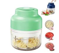 2026 Nouveau chopper d'ail électrique, Mini chopper de légumes portable, Mise à niveau électrique Mini choppers d'ail Set, USB rechargeable, pour mashing oignon, Chili, Gingembre