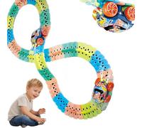2026 Nouveau Circuit de Voiture avec looping, 46/92/138/184 PCS Jouet de Piste de Voiture Anti-gravité, avec 2 Voiture, Circuit Voiture Flexible, pour Enfants de 3 Ans et Plus (138pcs Phosphorescent)