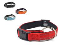 2026 Nouveau Collier de Chien magnétique pawliberation, Conception pour la sécurité Nocturne, Collier de Chien étanche réfléchissant avec Boucle en métal (M,Rouge)