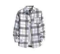 2026 Nouveau Costume Hommes Casual Chemise Imprimée Hiver Manches Longues Simple Chemise à Carreaux, Wh2, M