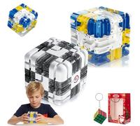 2026 Nouveau Cube Labyrinthe 3D, Labyrinthe à Billes 3D, Rotation Et Navigation, Bille Labyrinthes, ConçU pour Les Enfants De 3 Ans Et Plus Offrant des Heures De Divertissement (2PCS-B)