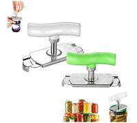 2026 Nouveau Facile à utiliser Ouvre Bocal Manuel, Ouvre Boite de Bocaux, pour Cuisine Maison les Personnes Souffrant d'arthrite Faible, Agées Femmes avec (2, blanc+vert)